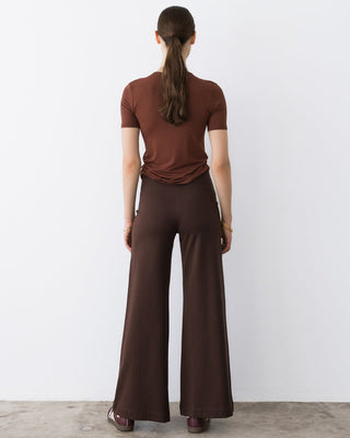 Ripley Rader Ponte Knit Standard Wide Leg Pant - Chocolate