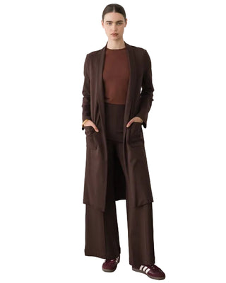 Ripley Rader Ponte Knit Smoking Jacket - Chocolate
