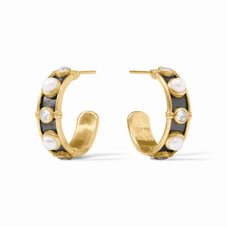 Tribeca Hoop Small - Pearl