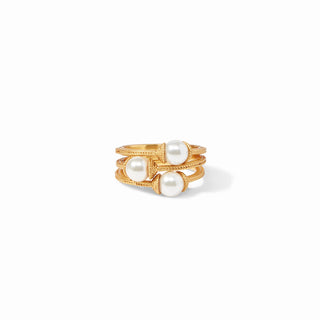 Calypso Trio Ring - Pearl - Size 7