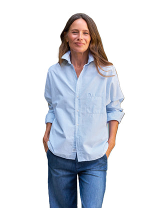 Continuous Button-Up Shirt - French Blue