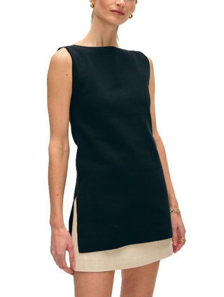 Superfine Tunic Top - Black