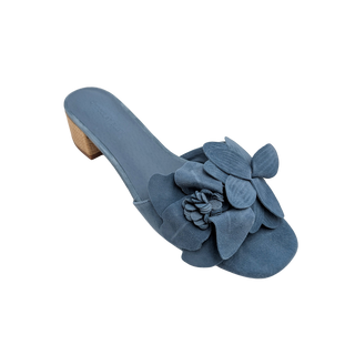 Baja Heel - Blue Suede