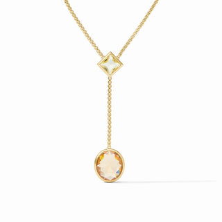 Julie Vos Jolie Lariat Necklace - Multi Stone