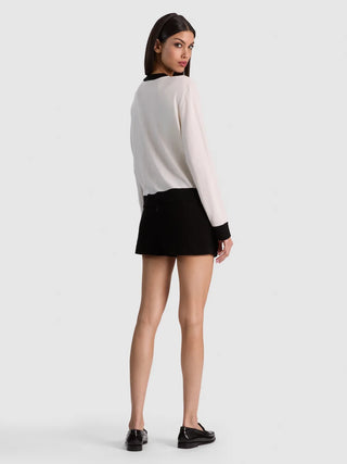 Gleeson Staceface Leopard Pullover - Soft White Multi