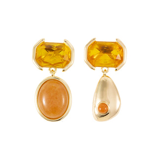 Mignonne Gavigan Clara Drop Earrings - Orange Gold