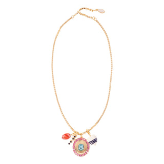 Miranda Charm Necklace - Gold Multi