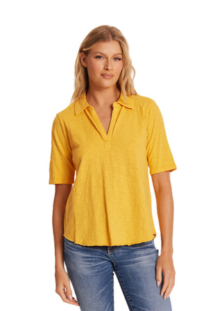 Half Sleeve Easy Polo Tee - Golden Sun