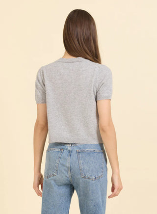 Kadri Cashmere Tee - Heather Grey