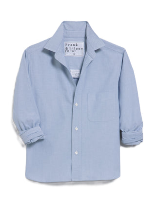 Untuckable Button - Up Shirt - Indigo Oxford