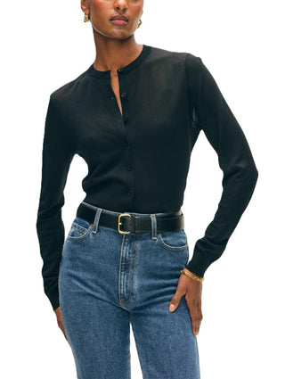 Paperfine Crewneck Cardigan - Black