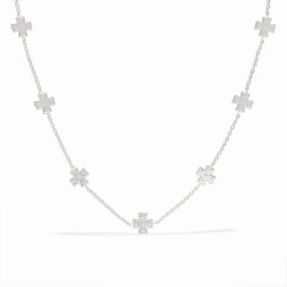 Malta Canterbury Delicate Station Necklace - Silver