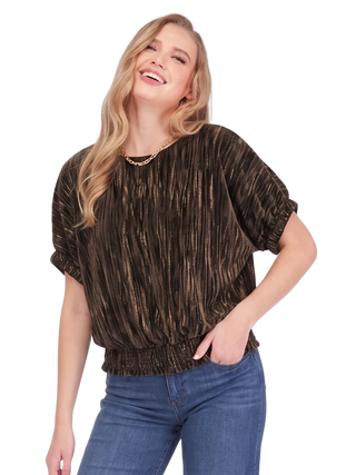 Cinched Sleeve Top