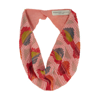 Ysabel Scarf Necklace - Coral
