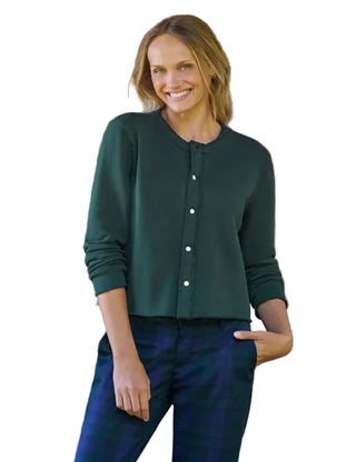 Frank & Eileen Jackie Sweatshirt Cardigan - Pine