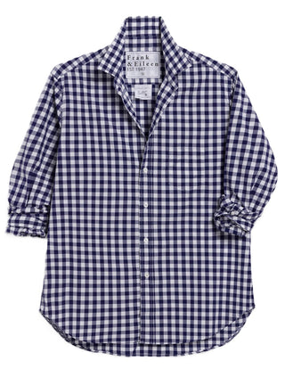 Frank &amp; Eileen Relaxed Button-Up Shirt - Navy Blue Check&nbsp;