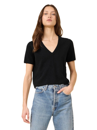 Kadri Cashmere Tee - Black