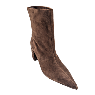 Lynette Bootie - Brown Suede