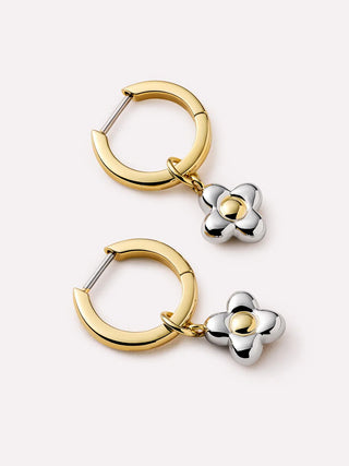 Ana Luisa Flower Earrings - Liora Hoops Two Tone