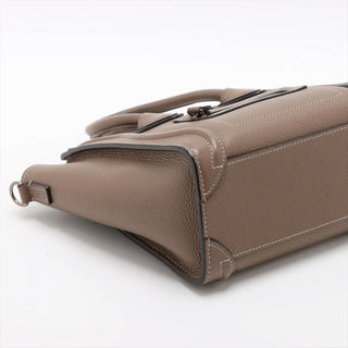 Celine Brown Nano Luggage Shopper