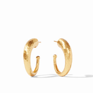 Hammered Hoop - Gold - Medium