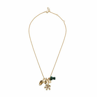 Riley Charm Necklace - Gold Multi