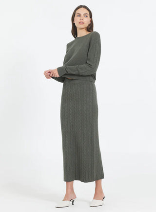 Jane Cable Skirt - Fir