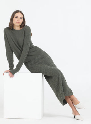 Jane Cable Pullover - Fir