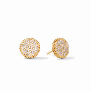 Fleur-de-Lis Stud - Cubic Zirconia