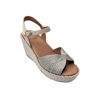 Nola Wedge - Silver Metallic