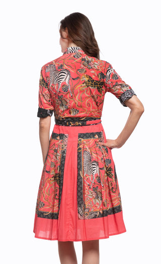 Mrs. Maisel Dress - Pink Zebra Print