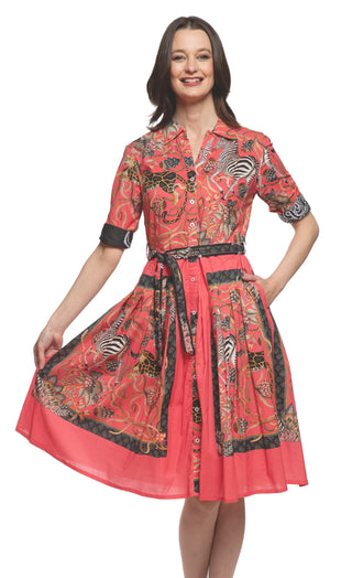 Mrs. Maisel Dress - Pink Zebra Print