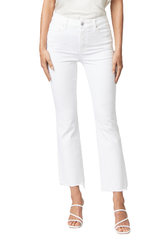 Claudine - Lived in Crisp White W/ Surf Side Hem