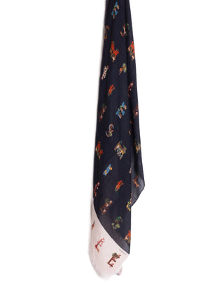 Smile Print Scarf - Multi