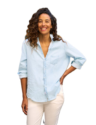 Relaxed Button Up Shirt - Classic Blue