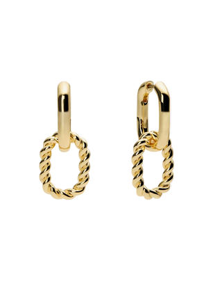 Ana Luisa Ash Double Hoop Earring - Gold