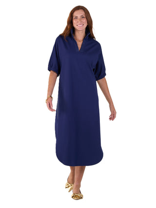 Poppy Caftan - Navy Ponte