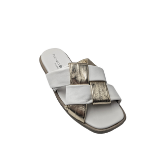 Inka Sandal - White/Gold
