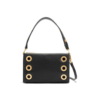 Hammit Montana Clutch Small - Black/ Brushed Gold