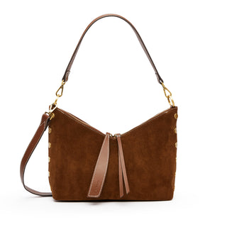 Hammitt Grace Med - Cinnamon Suede/Antique Gold