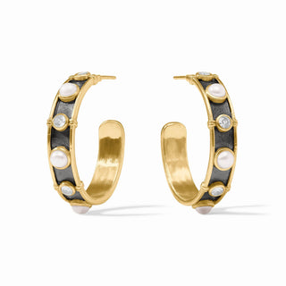 Tribeca Hoop Medium - Pearl