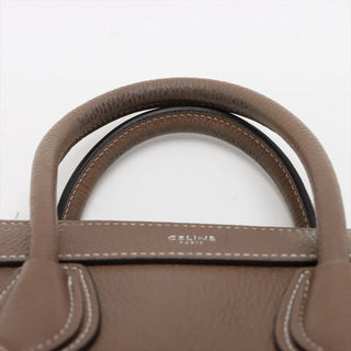 Celine Brown Nano Luggage Shopper