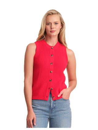 Scottie Crew Neck Vest - True Red