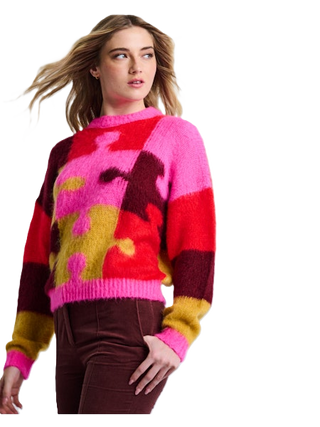 Puzzled Sweater - Multi