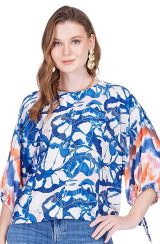 Joy Joy - Gored Top - Sunset Indigo