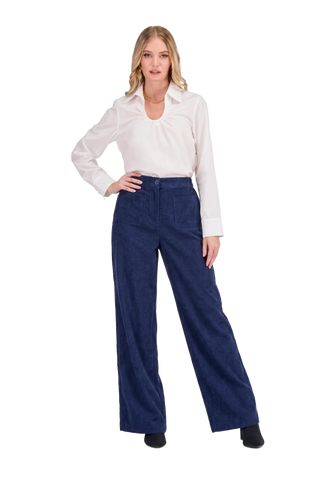Jade Patch Pocket Pant - Navy