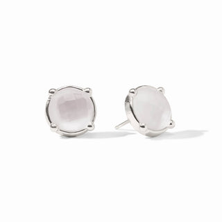 Honey Silver Stud - Iridescent Clear Crystal