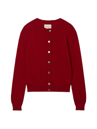 Distressed Cardigan - Dull Red