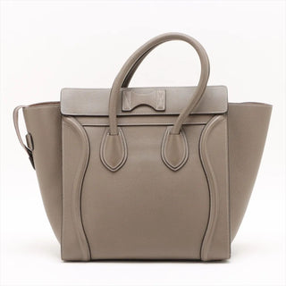 Celine Greige Mini Luggage Shopper