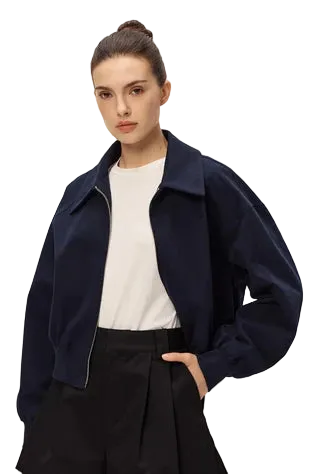 Elodie Amaris Bomber Jacket - Navy